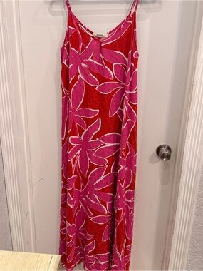 Promod Bold Floral Maxi Cami Dress Size US 8 / UK 12 / EU‎ 40 Boho Beachy